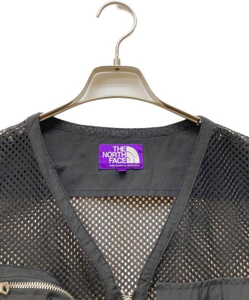 THE NORTHFACE PURPLELABEL（ザ・ノースフェイス パープルレーベル）THE NORTHFACE PURPLELABEL (ザ・ノースフェイス パープルレーベル) Mesh Angler Vest ブラック サイズ:Lの古着・服飾アイテム