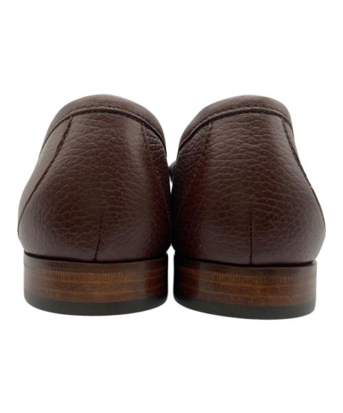 GUCCI（グッチ）GUCCI (グッチ) シボ革 ホースビットローファー ブラウン サイズ:7の古着・服飾アイテム
