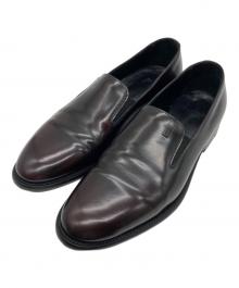 ARMANI COLLEZIONI（アルマーニ コレツィオーニ）の古着「ヴァンプローファー」｜ボルドー