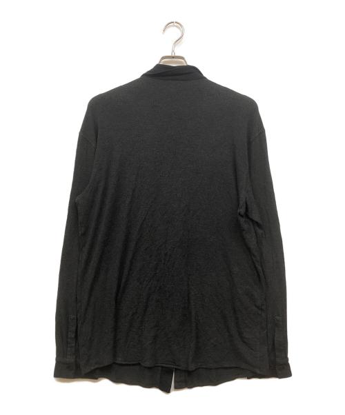 ARMANI COLLEZIONI（アルマーニ コレツィオーニ）ARMANI COLLEZIONI (アルマーニ コレツィオーニ) レーヨンシャツ ネイビー サイズ:XLの古着・服飾アイテム