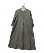 lucrucaルクルカ）の古着「bitter ムラ糸シャンブレー ワンピース」｜グレー