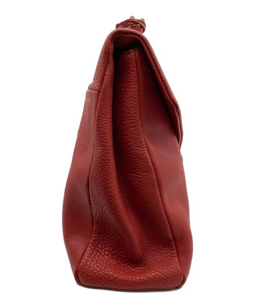 大峡製鞄（オオバセイホウ）大峡製鞄 (オオバセイホウ) レイロウ37 ジャーマン シュリンクレザー レッドの古着・服飾アイテム