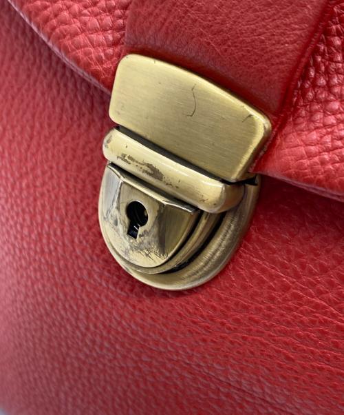 大峡製鞄（オオバセイホウ）大峡製鞄 (オオバセイホウ) レイロウ37 ジャーマン シュリンクレザー レッドの古着・服飾アイテム