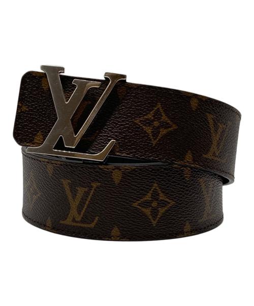 LOUIS VUITTON（ルイ ヴィトン）LOUIS VUITTON (ルイ ヴィトン) LV イニシャル レザーベルト ブラウンの古着・服飾アイテム