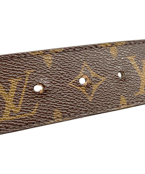 LOUIS VUITTON（ルイ ヴィトン）LOUIS VUITTON (ルイ ヴィトン) LV イニシャル レザーベルト ブラウンの古着・服飾アイテム