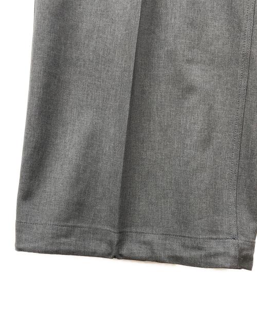 BEAMS（ビームス）BEAMS (ビームス) 2プリーツ ワイド スラックス グレー サイズ:Mの古着・服飾アイテム