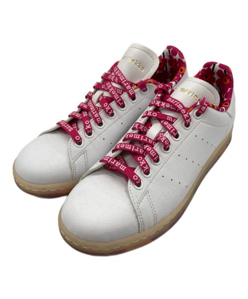 adidas Originals（アディダスオリジナル）adidas originals (アディダスオリジナル) marimekko (マリメッコ) STAN SMITH ホワイト×ピンク サイズ:SIZE 24cmの古着・服飾アイテム