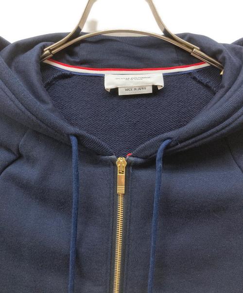 Thom Browne（トムブラウン）Thom Browne (トムブラウン) クラシック ループバック 4BAR フルジップアップ フーディー ネイビー サイズ:3の古着・服飾アイテム