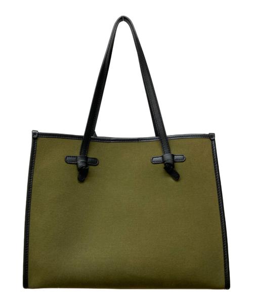 GIANNI CHIARINI（ジャンニ キアリーニ）GIANNI CHIARINI (ジャンニ キアリーニ) マルチェッラトートバッグ カーキの古着・服飾アイテム