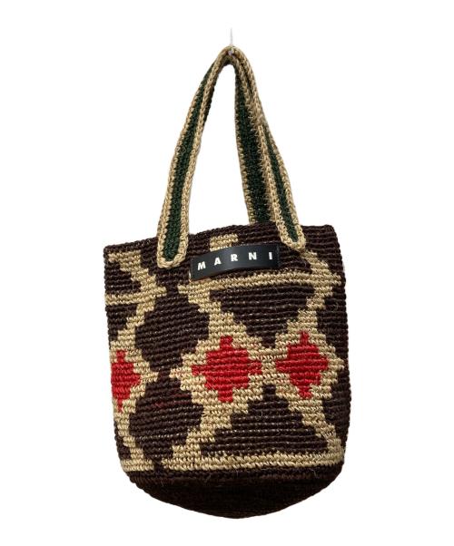 MARNI（マルニ）MARNI (マルニ) カゴバッグ ブラウンの古着・服飾アイテム