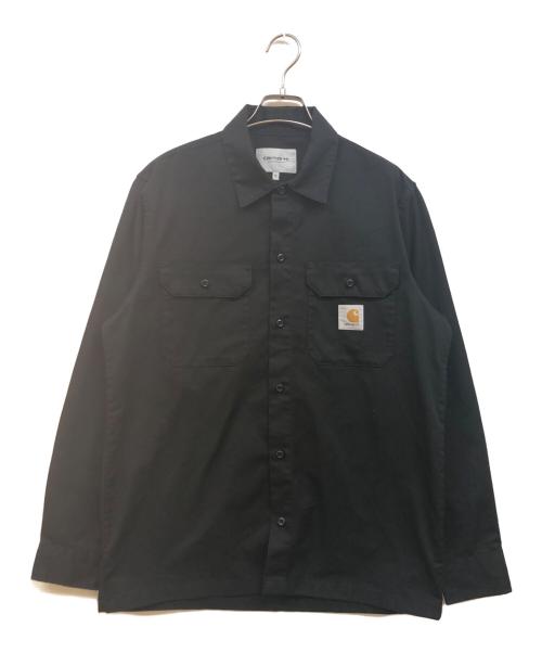 Carhartt WIP（カーハート ワークインプログレス）CARHARTT WIP (カーハート ワークインプログレス) L/S MASTER SHIRT ブラック サイズ:Ⅿの古着・服飾アイテム