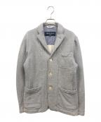 COMME des GARCONS HOMMEコムデギャルソン オム）の古着「スウェット3Bジャケット」｜グレー