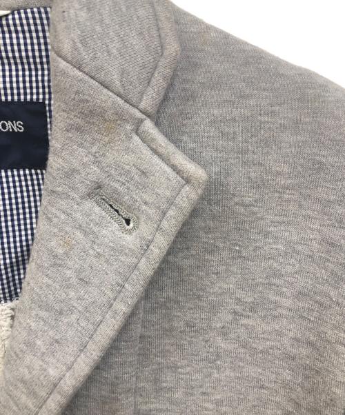COMME des GARCONS HOMME（コムデギャルソン オム）COMME des GARCONS HOMME (コムデギャルソン オム) スウェット3Bジャケット グレー サイズ:XSの古着・服飾アイテム