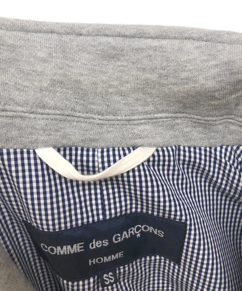 COMME des GARCONS HOMME（コムデギャルソン オム）COMME des GARCONS HOMME (コムデギャルソン オム) スウェット3Bジャケット グレー サイズ:XSの古着・服飾アイテム