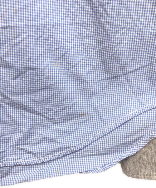 COMME des GARCONS HOMME（コムデギャルソン オム）COMME des GARCONS HOMME (コムデギャルソン オム) 異素材切替長袖シャツ ブルー サイズ:XSの古着・服飾アイテム