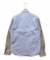 COMME des GARCONS HOMME (コムデギャルソン オム) 異素材切替長袖シャツ ブルー サイズ:XS：7000円