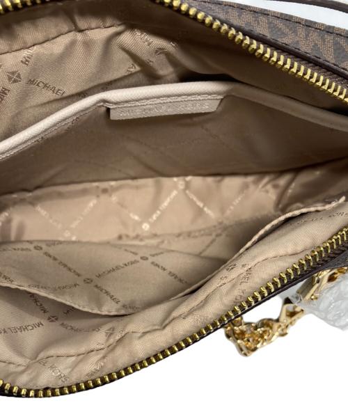 MICHAEL KORS（マイケル・コース）MICHAEL KORS (マイケル・コース) モノグラム ショルダーバッグ ブラウンの古着・服飾アイテム