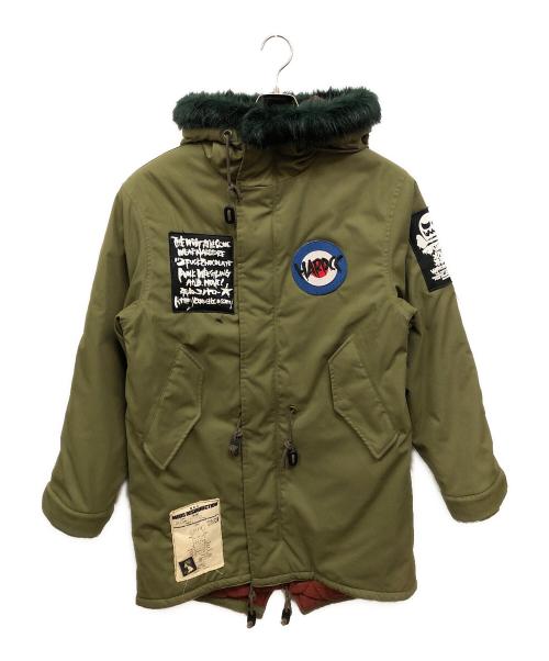 HARDCORE CHOCOLATE（ハードコア チョコレート）HARDCORE CHOCOLATE (ハードコア チョコレート) M-51 HARDCCモッズコート グリーン サイズ:Ⅼの古着・服飾アイテム