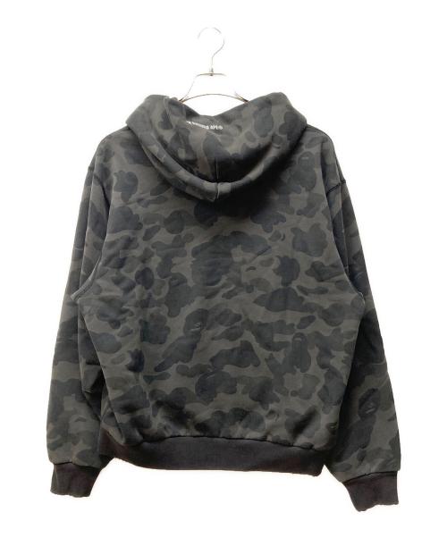 A BATHING APE（ア ベイシング エイプ）A BATHING APE (ア ベイシング エイプ) 1st Camo Heavy Wash Cropped Fit Zip Hoodie グレー サイズ:Lの古着・服飾アイテム