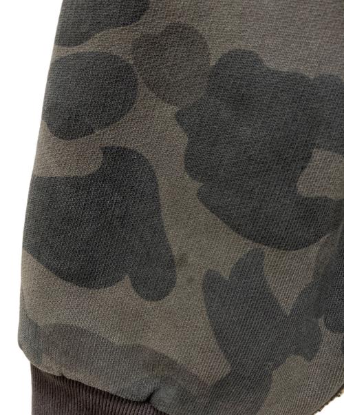 A BATHING APE（ア ベイシング エイプ）A BATHING APE (ア ベイシング エイプ) 1st Camo Heavy Wash Cropped Fit Zip Hoodie グレー サイズ:Lの古着・服飾アイテム