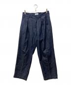 STILL BY HANDスティルバイハンド）の古着「10oz denim box pleat pants」｜インディゴ