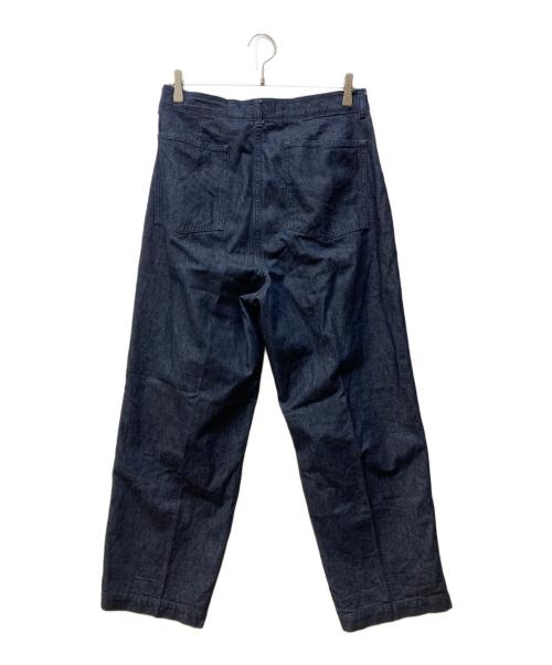 STILL BY HAND（スティルバイハンド）STILL BY HAND (スティルバイハンド) 10oz denim box pleat pants インディゴ サイズ:SIZE 46の古着・服飾アイテム