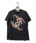 Hanesヘインズ）の古着「Korn バンドTシャツ」｜ブラック