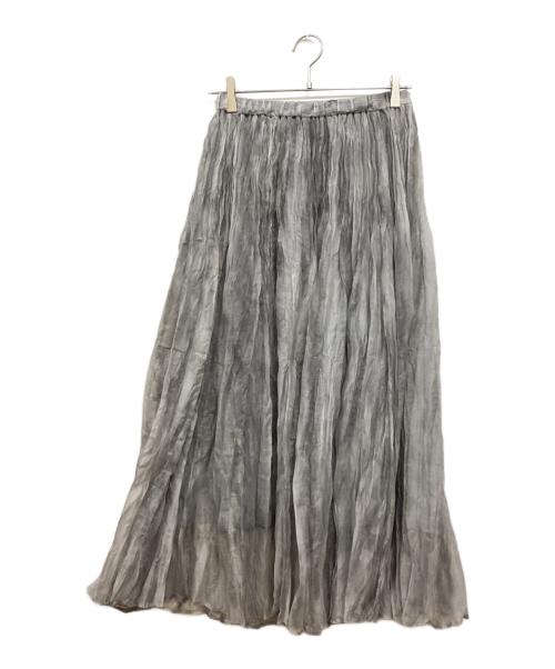 SPECCHIO（スペッチオ）SPECCHIO (スペッチオ) ハンドクラッシュプリーツシアースカート グレー サイズ:SIZE 40の古着・服飾アイテム