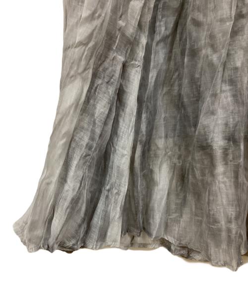 SPECCHIO（スペッチオ）SPECCHIO (スペッチオ) ハンドクラッシュプリーツシアースカート グレー サイズ:SIZE 40の古着・服飾アイテム