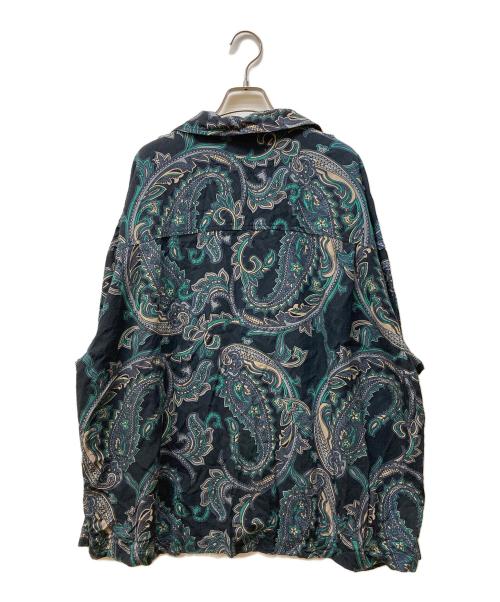 TIGHTBOOTH PRODUCTION（タイトブースプロダクション）TIGHTBOOTH PRODUCTION (タイトブースプロダクション) PAISLEY L/S OPEN SHIRT グリーン サイズ:XLの古着・服飾アイテム