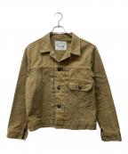 BURGUS PLUSバーガスプラス）の古着「13.5oz Heavy Duck 1st Type Jacket」｜ブラウン