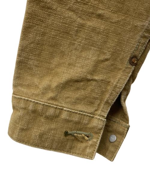 BURGUS PLUS（バーガスプラス）BURGUS PLUS (バーガスプラス) 13.5oz Heavy Duck 1st Type Jacket ブラウン サイズ:SIZE 40の古着・服飾アイテム