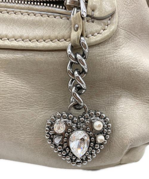 MIU MIU（ミュウミュウ）MIU MIU (ミュウミュウ) Archive Heart 2way Tote Bag ベージュの古着・服飾アイテム