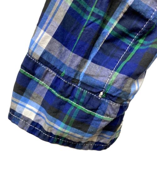 sacai（サカイ）sacai (サカイ) ナイロンコンビチェックシャツ ネイビー サイズ:1の古着・服飾アイテム