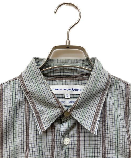 COMME des GARCONS SHIRT（コムデギャルソンシャツ）COMME des GARCONS SHIRT (コムデギャルソンシャツ) チェックシャツ グレー×グリーン サイズ:Sの古着・服飾アイテム