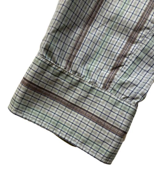 COMME des GARCONS SHIRT（コムデギャルソンシャツ）COMME des GARCONS SHIRT (コムデギャルソンシャツ) チェックシャツ グレー×グリーン サイズ:Sの古着・服飾アイテム
