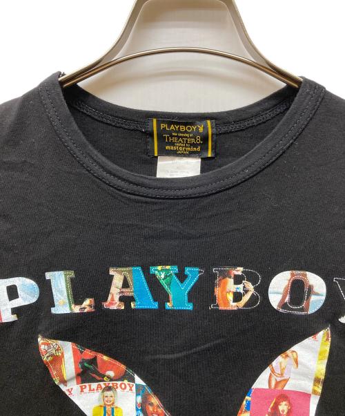 THEATER8（シアターエイト）THEATER8 (シアターエイト) Mastermind JAPAN (マスターマインド ジャパン) PLAY BOY (プレイボーイ) コラボtシャツ ブラック サイズ:XLの古着・服飾アイテム