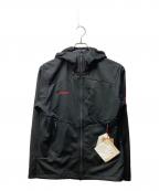 MAMMUTマムート）の古着「アルティメイト 7 ソフトシェル フーデッド ジャケット」｜ブラック