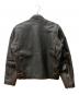 HARLEY-DAVIDSON (ハーレーダビッドソン) 茶芯 シングルライダースジャケット ブラック サイズ:M：15000円