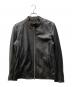 nano・universe（ナノ・ユニバース）の古着「シープレザー シングルライダースジャケット」｜ブラック