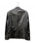 nano・universe (ナノ・ユニバース) シープレザー シングルライダースジャケット ブラック サイズ:M：10000円