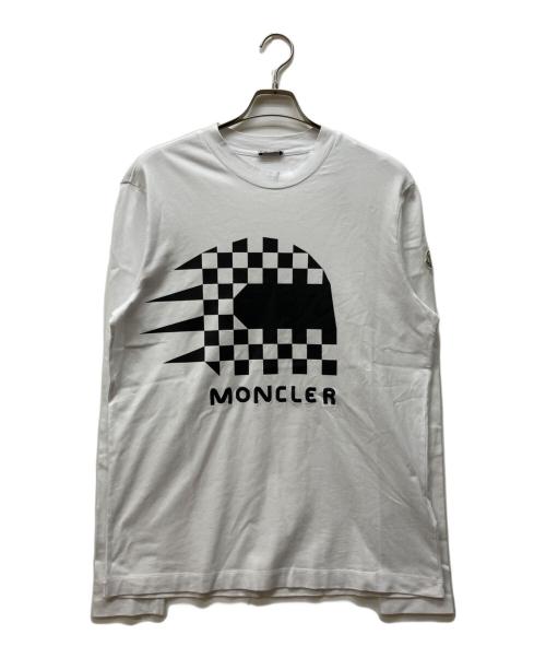 MONCLER（モンクレール）MONCLER (モンクレール) LS TSHIRT ホワイト サイズ:Mの古着・服飾アイテム