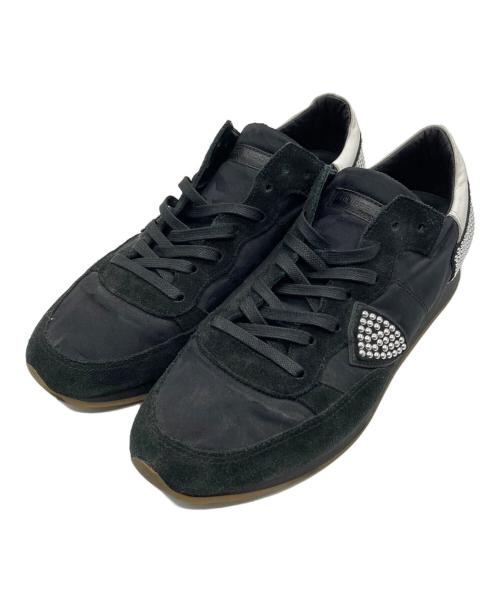 PHILIPPE MODEL（フィリップ モデル）PHILIPPE MODEL (フィリップ モデル) ローカットスニーカー ブラック サイズ:43の古着・服飾アイテム