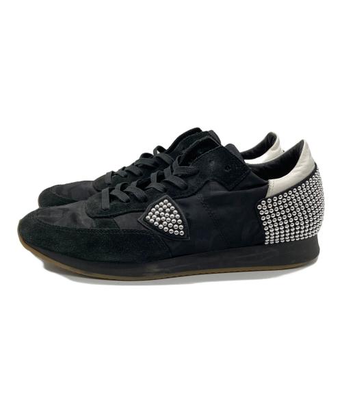 PHILIPPE MODEL（フィリップ モデル）PHILIPPE MODEL (フィリップ モデル) ローカットスニーカー ブラック サイズ:43の古着・服飾アイテム