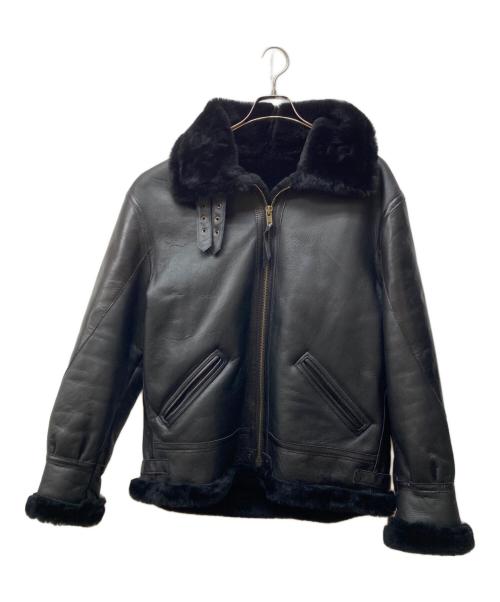 STARKE HAUT（スタークハウツ）STARKE HAUT (スタークハウツ) B-6 シープスキンフライトジャケット ブラック サイズ:4XLの古着・服飾アイテム