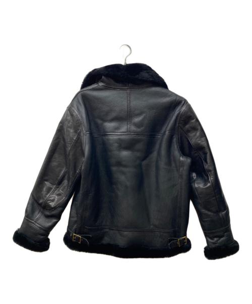 STARKE HAUT（スタークハウツ）STARKE HAUT (スタークハウツ) B-6 シープスキンフライトジャケット ブラック サイズ:4XLの古着・服飾アイテム