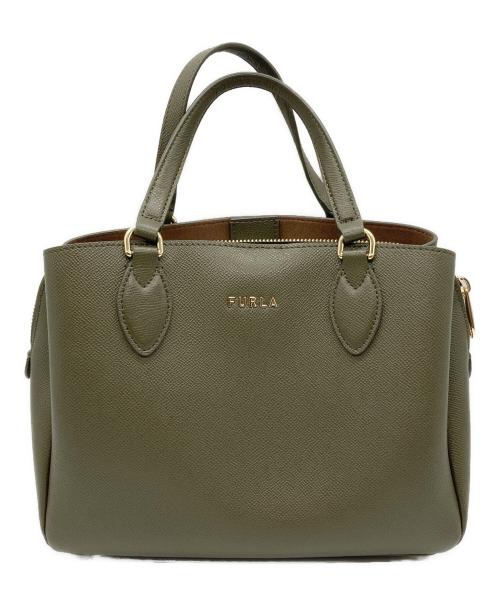 FURLA（フルラ）FURLA (フルラ) ハンドバッグ カーキの古着・服飾アイテム