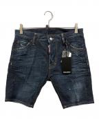 DSQUARED2ディースクエアード）の古着「LONG PENCIL SHORT」｜インディゴ