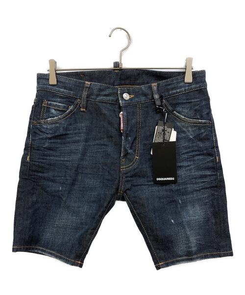 DSQUARED2（ディースクエアード）DSQUARED2 (ディースクエアード) LONG PENCIL SHORT インディゴ サイズ:44 未使用品の古着・服飾アイテム