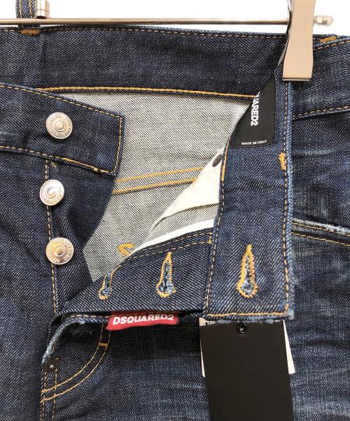 DSQUARED2（ディースクエアード）DSQUARED2 (ディースクエアード) LONG PENCIL SHORT インディゴ サイズ:44 未使用品の古着・服飾アイテム